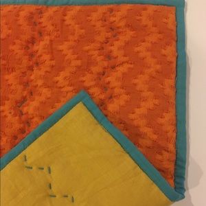 NWOT “West Elm”HandQuilted Table Topper-Reversible